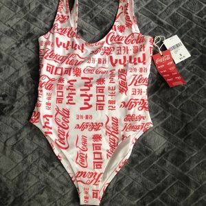 Forever 21 coca-cola bodysuit / one piece